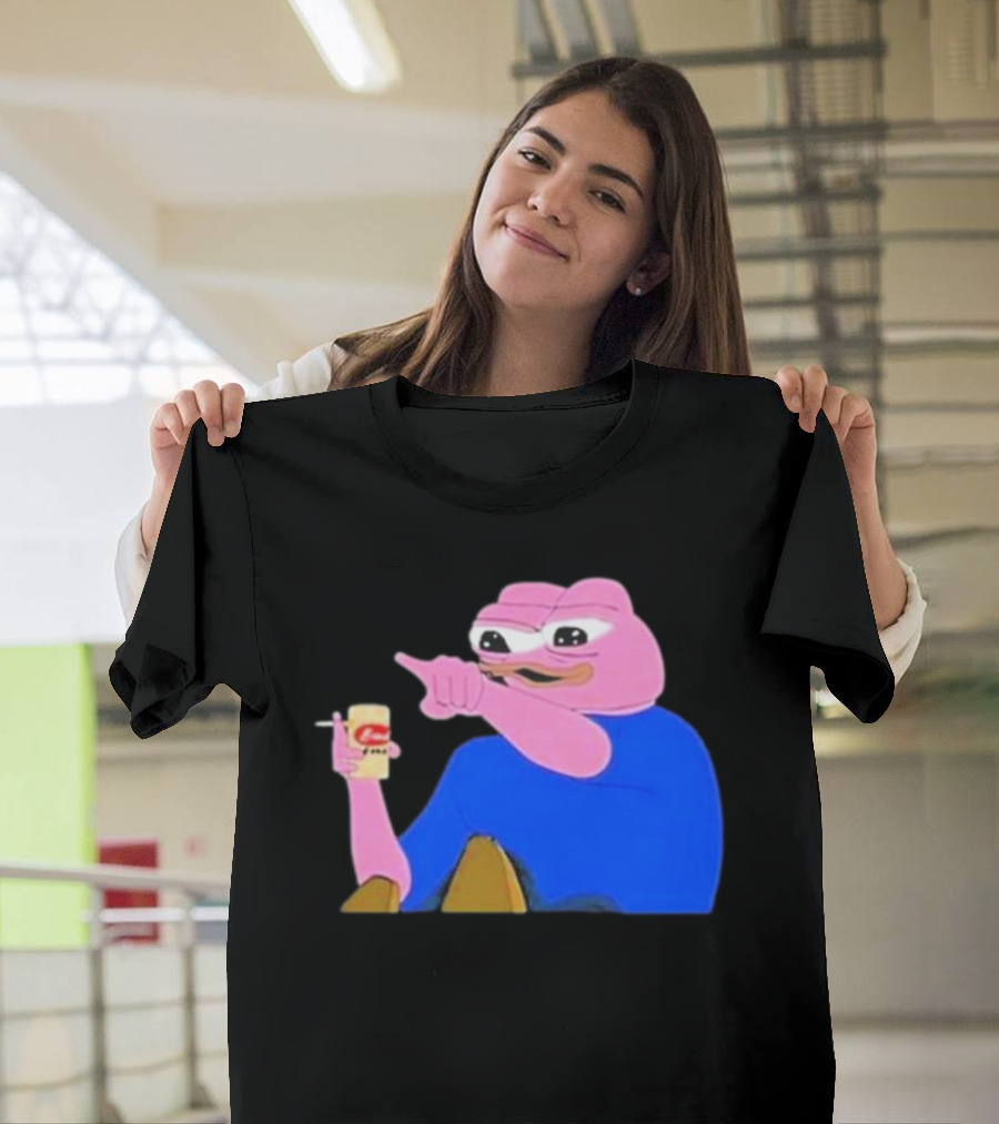 Haider $Pork Based Beer Cheetos and Pepe Style Image T-Shirt