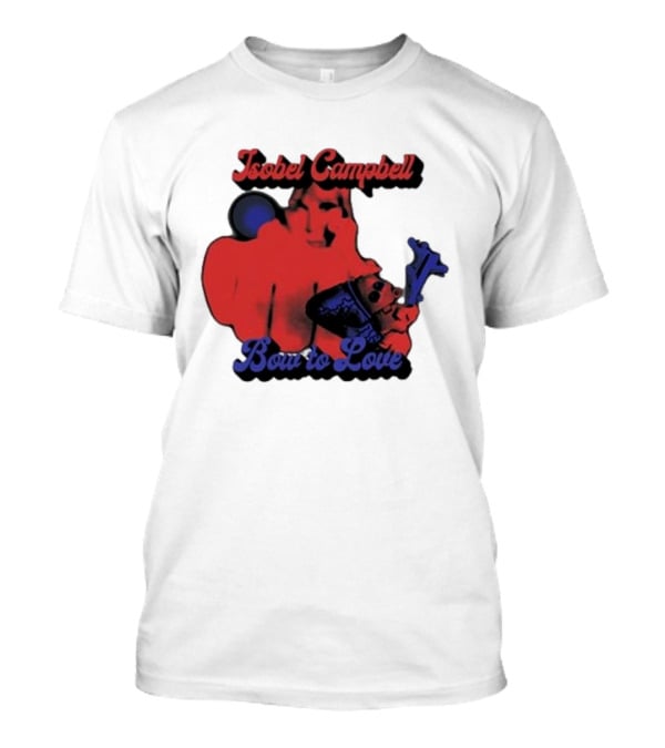 Isobel Campbell Bow To Love Retro Red And Blue T-Shirt