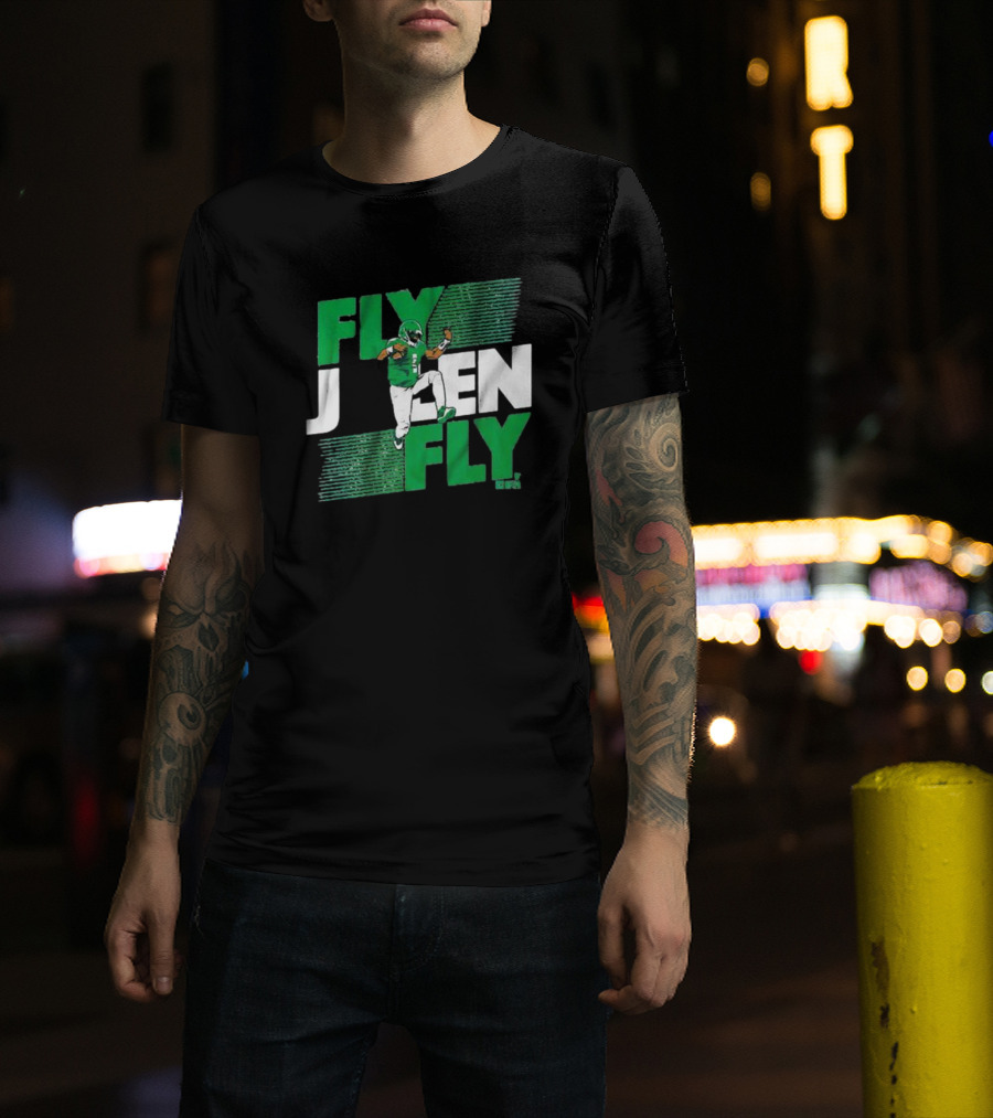 Fly Jalen Fly Green Football T-Shirt