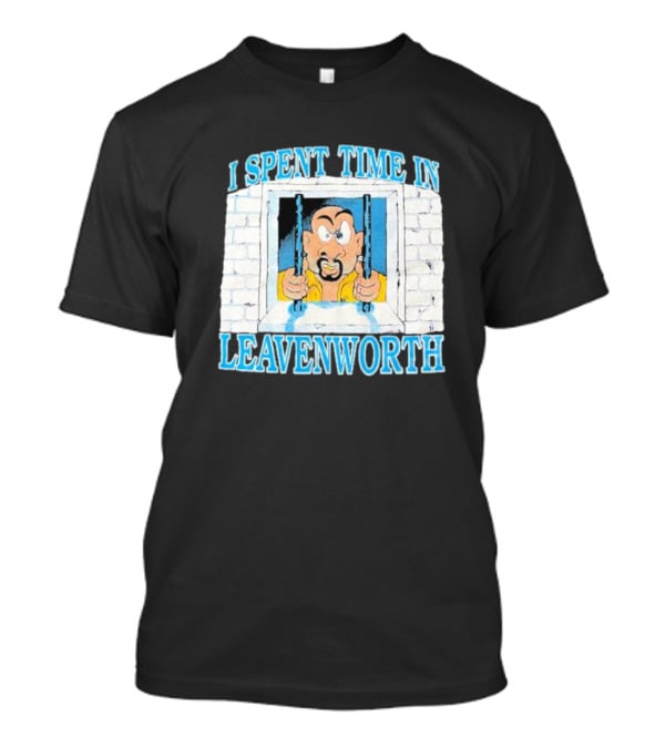 I Spent Time In Leavenworth Cartoon Prisoner Behind Bars T-Shirt