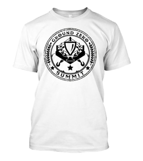 Ground Zero Summit Tournament Trophy Laurel Hooks Stars Emblem T-Shirt