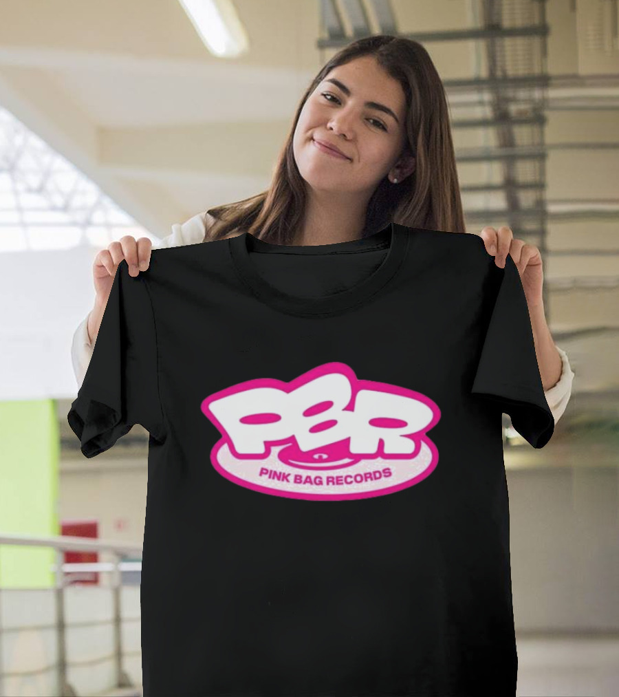 PBR Pink Bag Records PBR Bubble Text T-Shirt