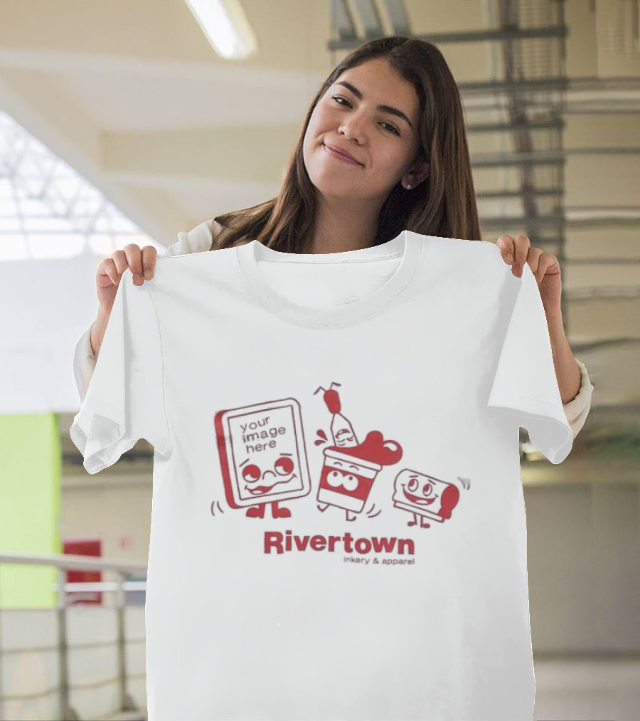 Rivertown Inkery And Apparel Your Image Here Playful Characters T-Shirt