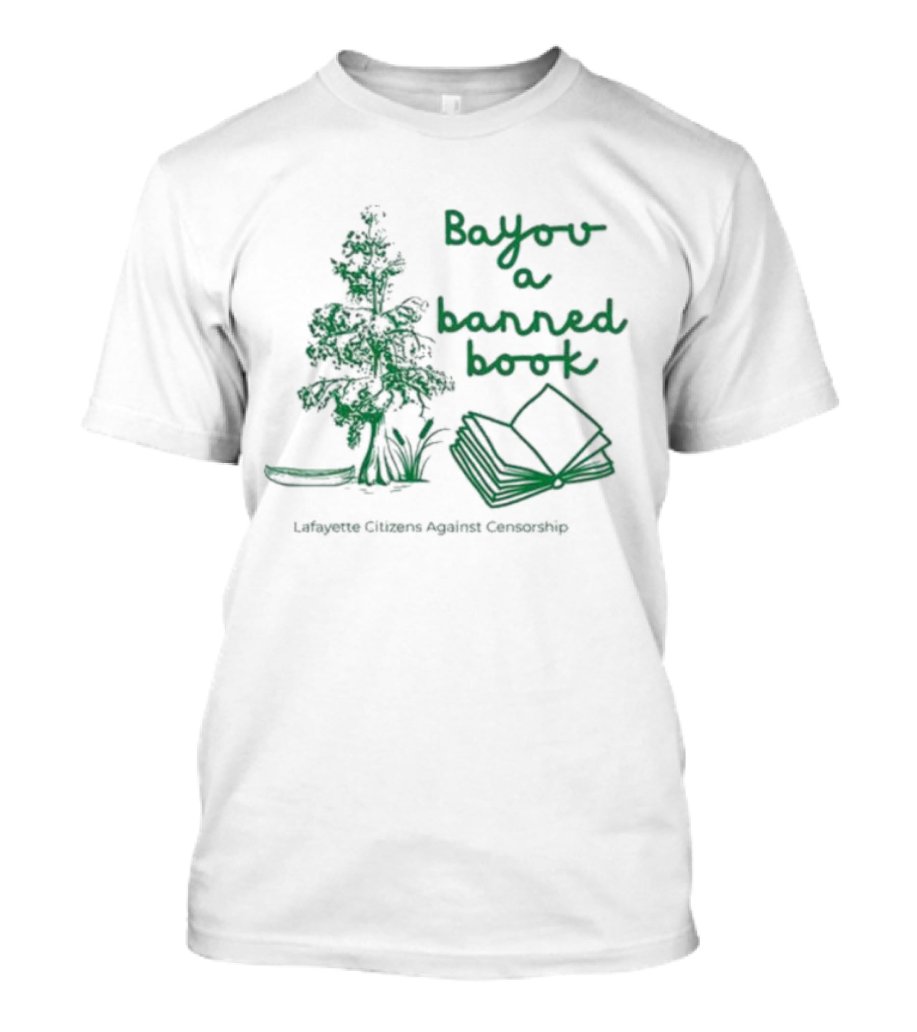 Bayou A Banned Book Cypress Crime Cajun Crookshop T-Shirt