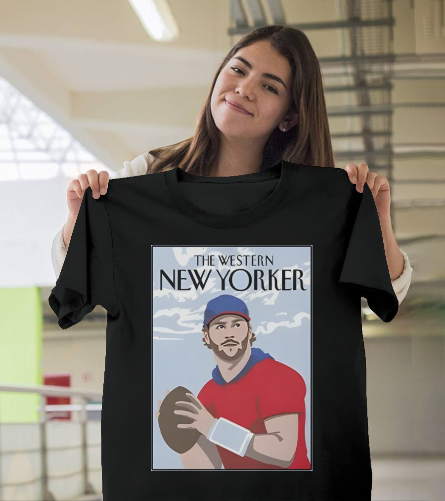 The Western New Yorker Bills Josh Allen Football T-Shirt