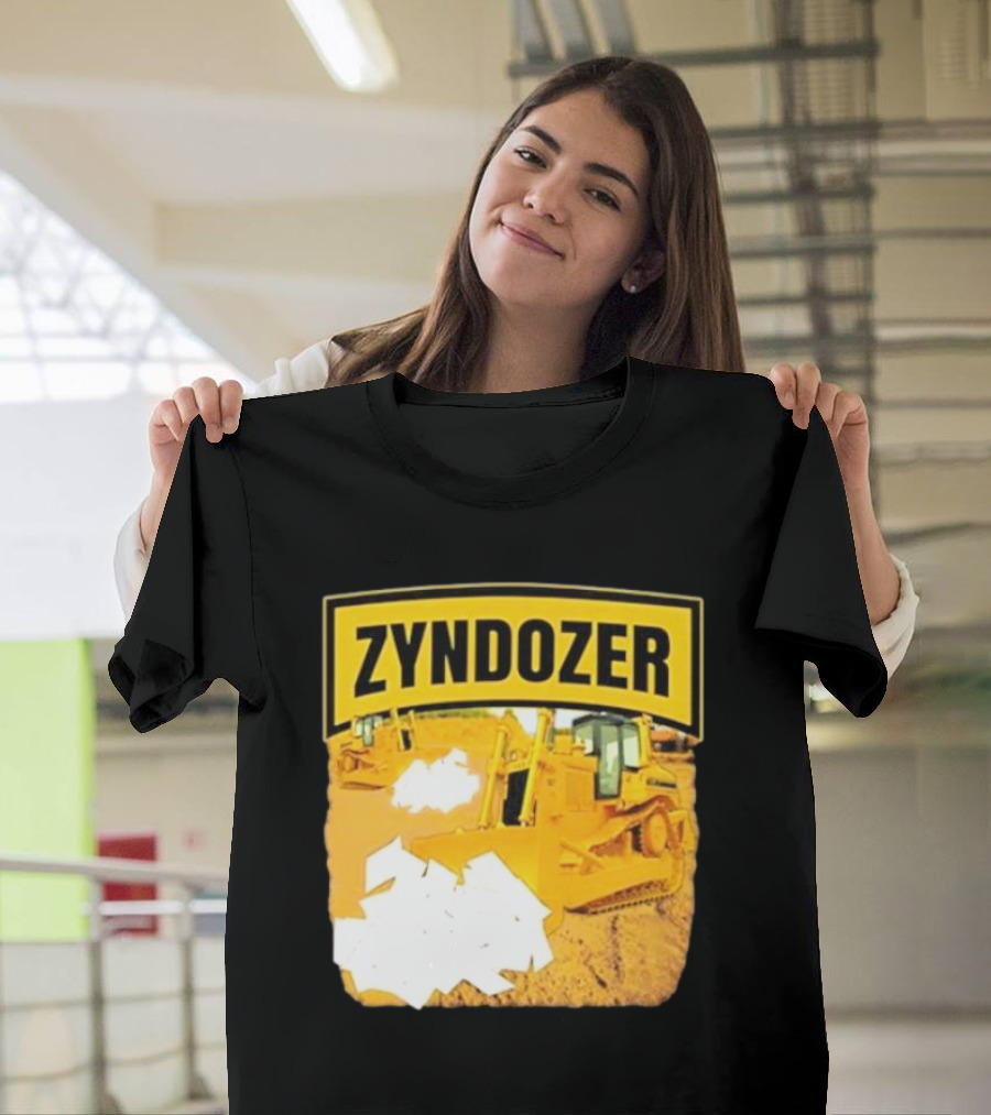 Zyndozer Funny Ahh Tees Bulldozer Image T-Shirt
