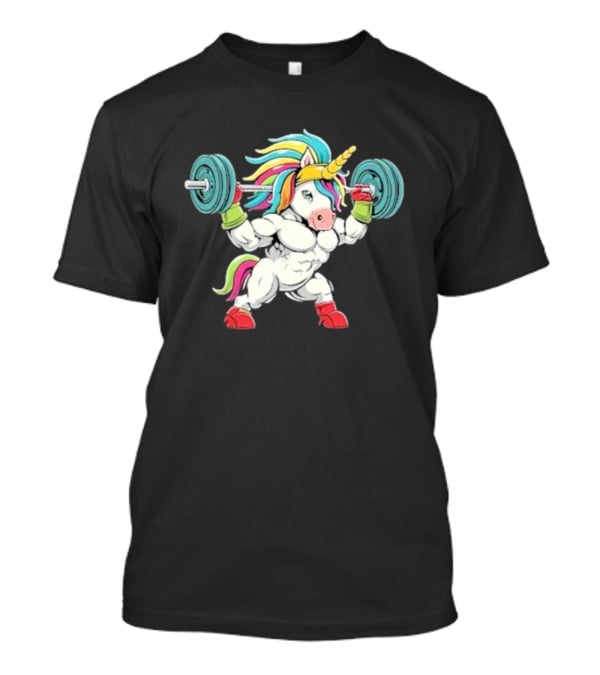Classic Gym Unicorn Lifting Weights Funny Adorable Pet T-Shirt