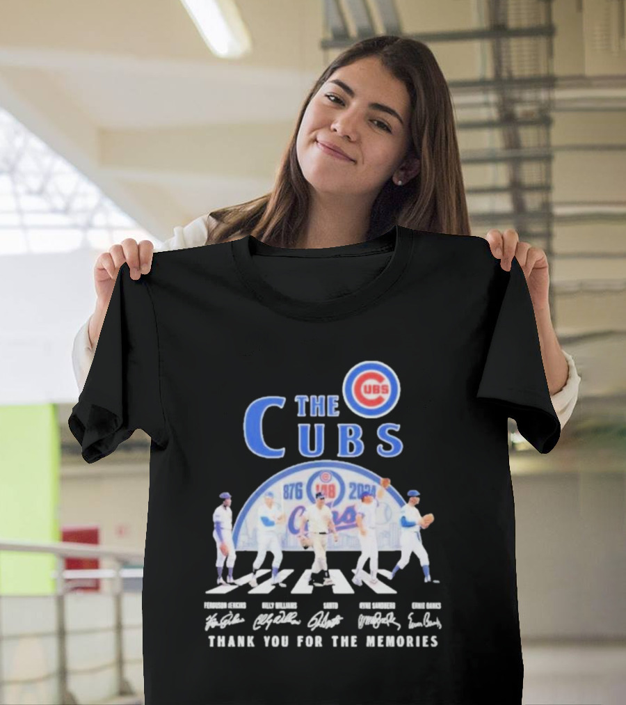 The Cubs 1876-2024 Thank You For The Memories Legendary Players Signatures T-Shirt