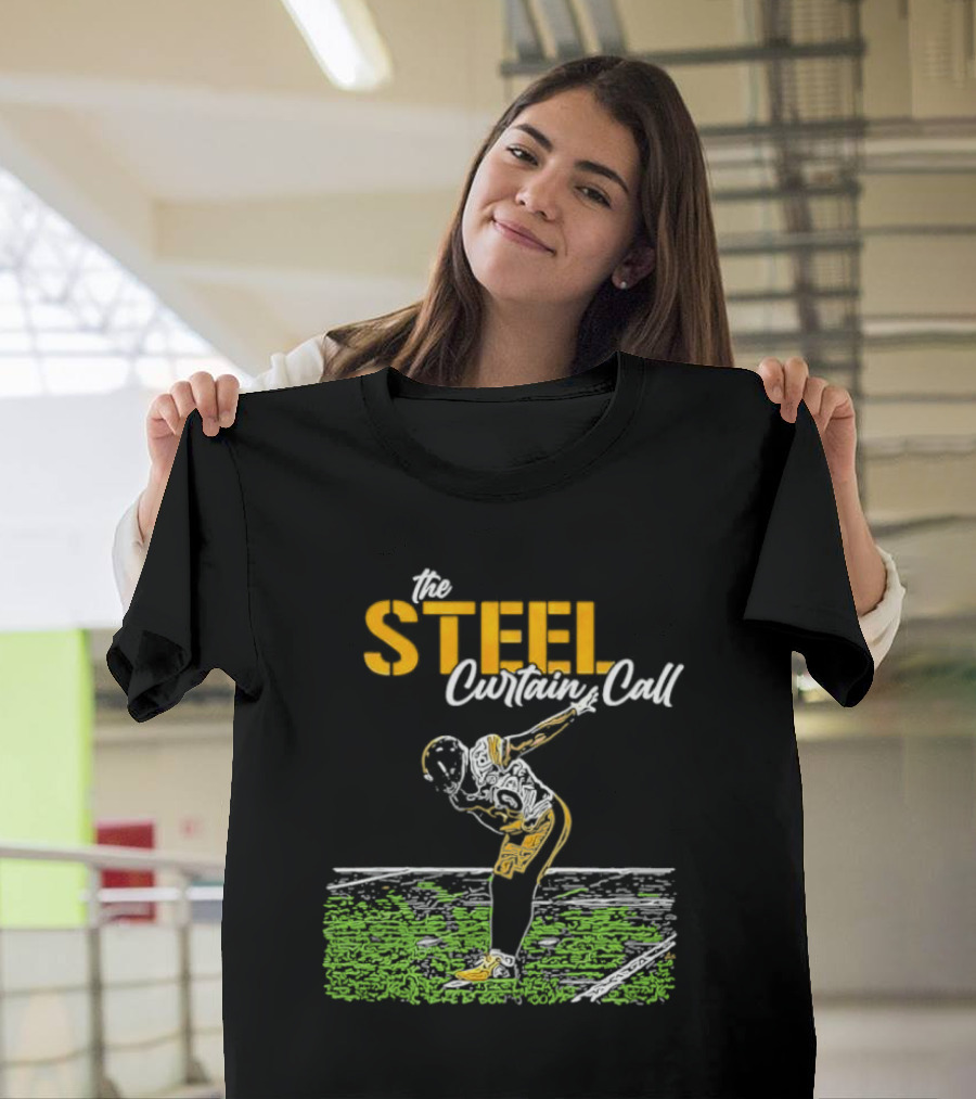 The Steel Curtain Call Take A Bow TJ Football T-Shirt