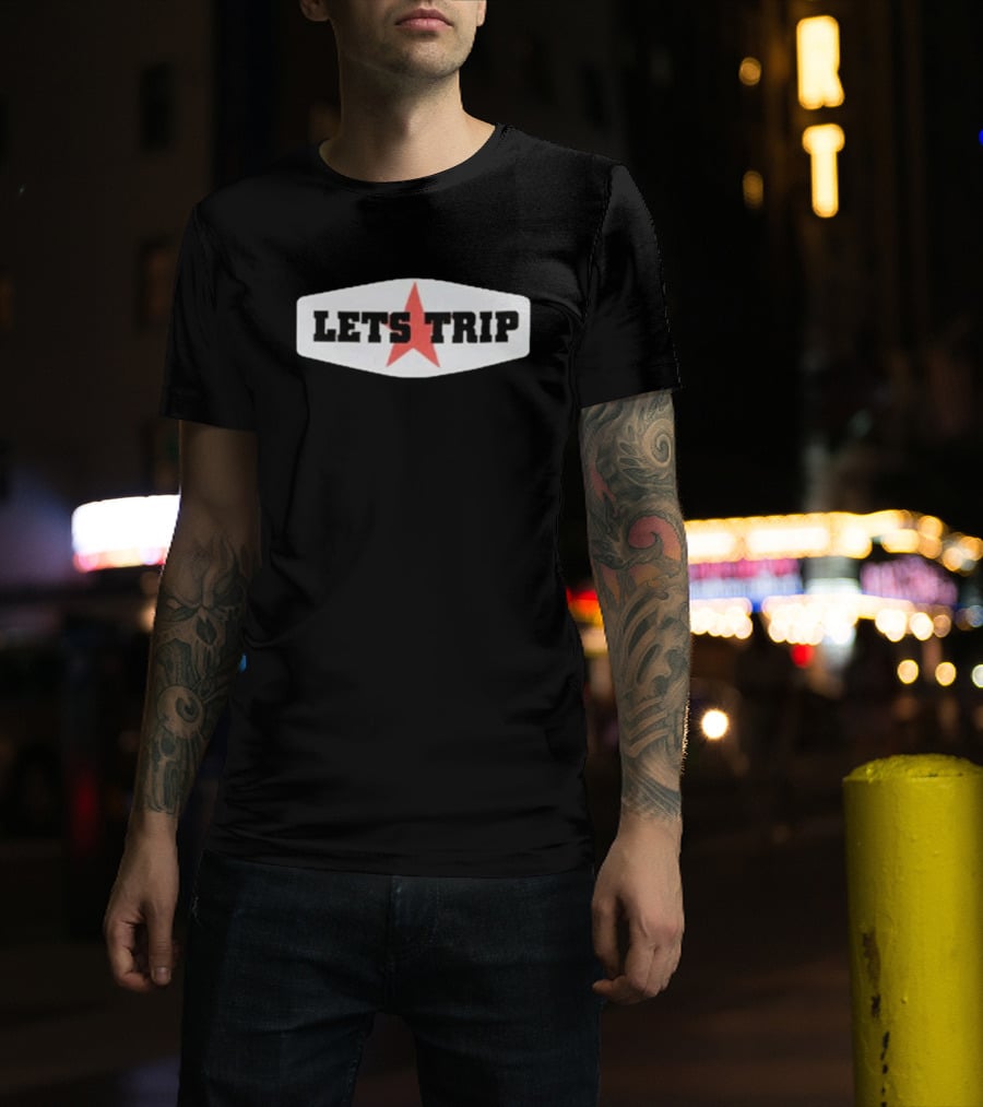 LETS TRIP Red Star T-Shirt
