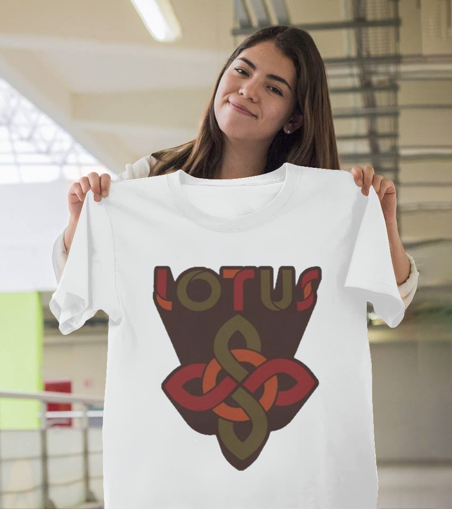 Lotus Celtic Knot Brown Red Green T-Shirt