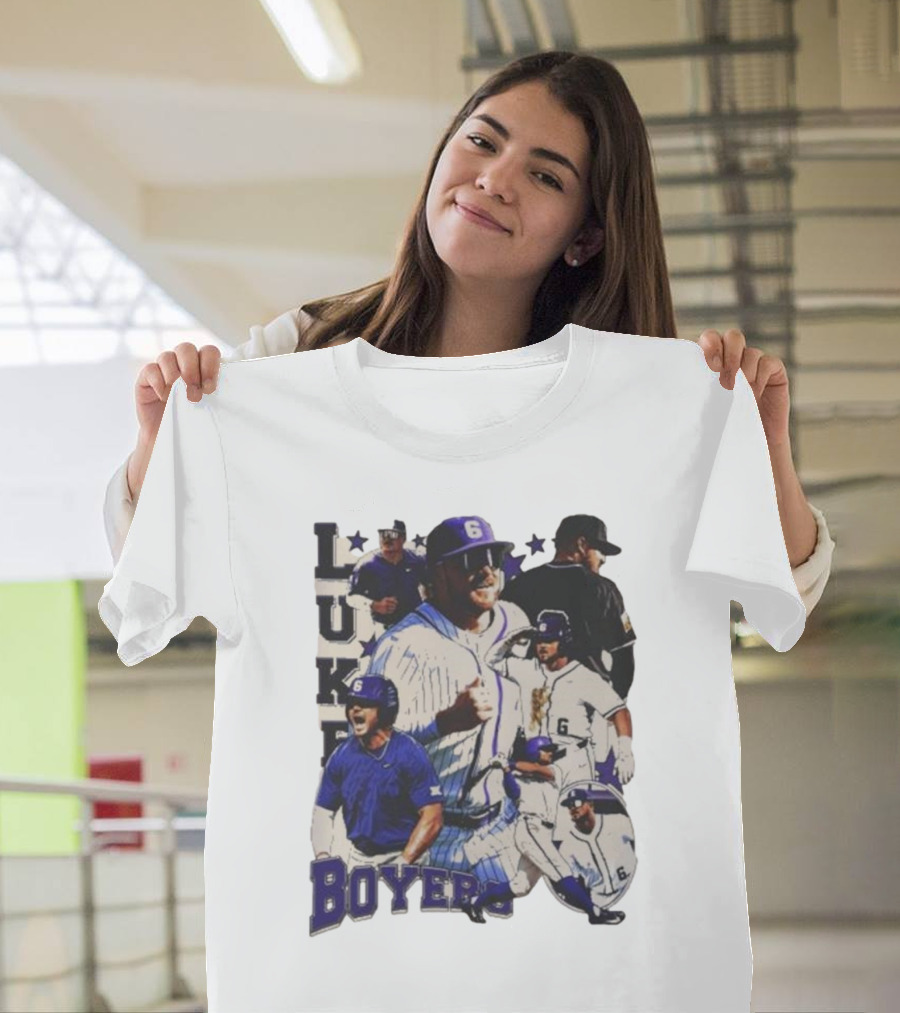 Luke Boyers TCU Horned Frogs Baseball 6 Multi-Action Highlights T-Shirt