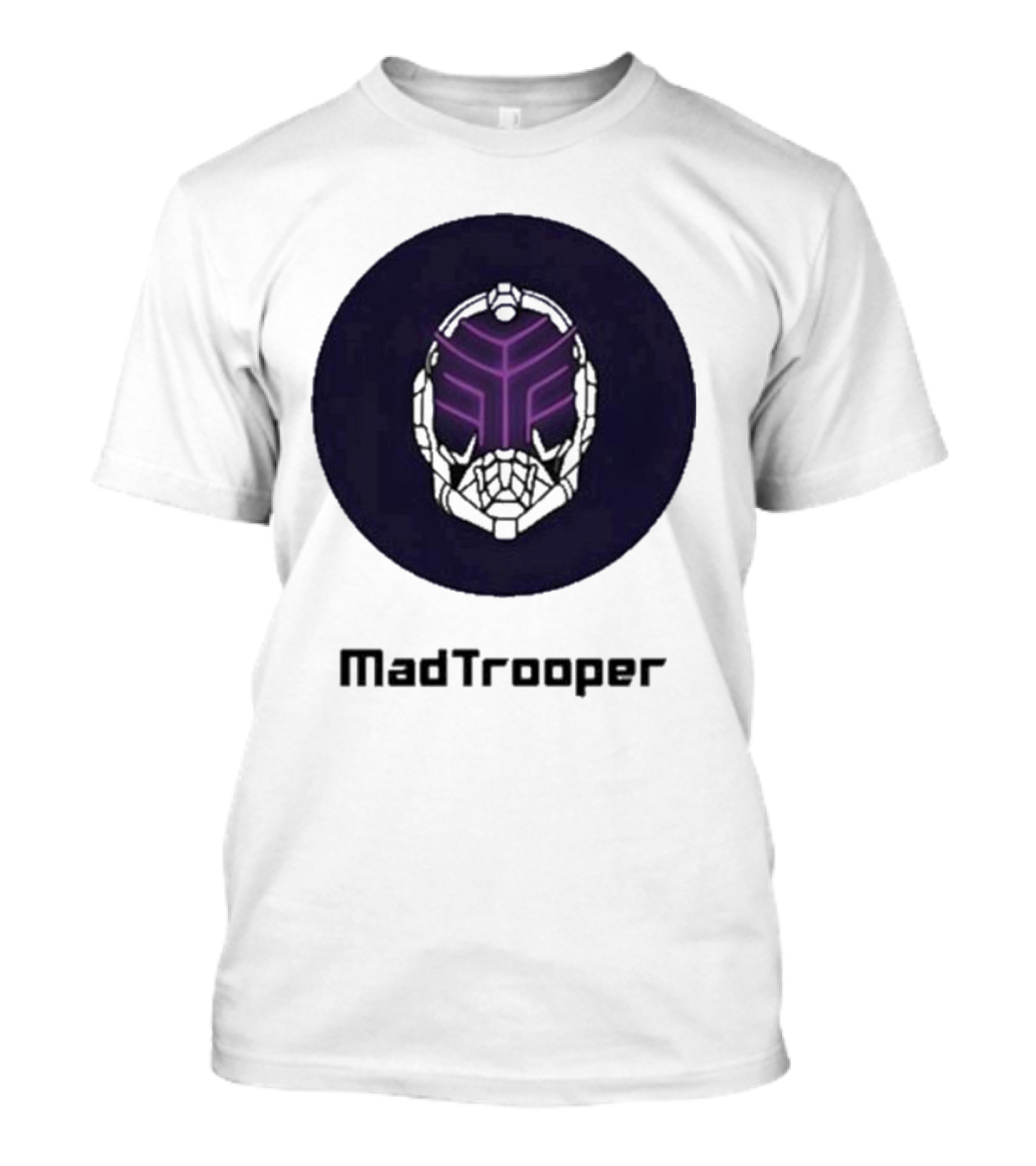 Madtrooper Helmet With Neon Purple Light T-Shirt