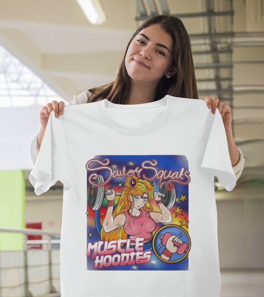 Sailor Squats Muscle Hoodies T-Shirt