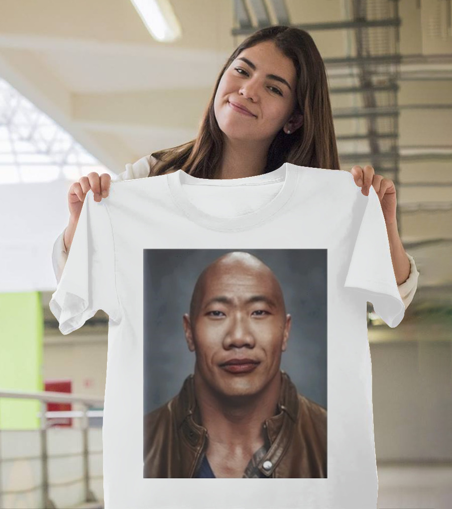 Dwayne The Wok Johnson Meme Face Mashup T-Shirt