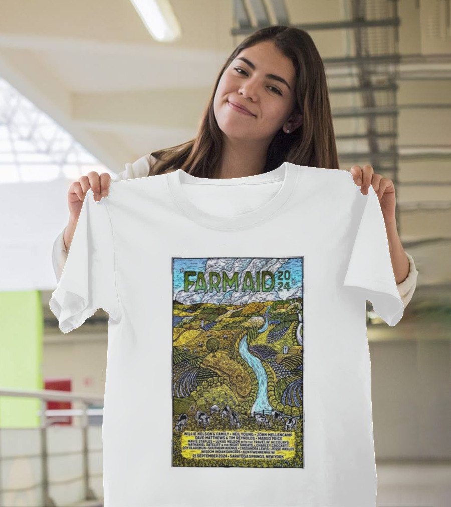 Farm Aid 2024 Willie Nelson Neil Young John Mellencamp Dave Matthews Tim Reynolds Margo Price Saratoga Performing Arts Center September 21st Saratoga 