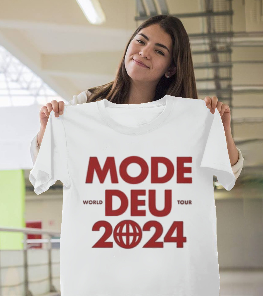 Mode Deu 2024 World Tour Globe T-Shirt