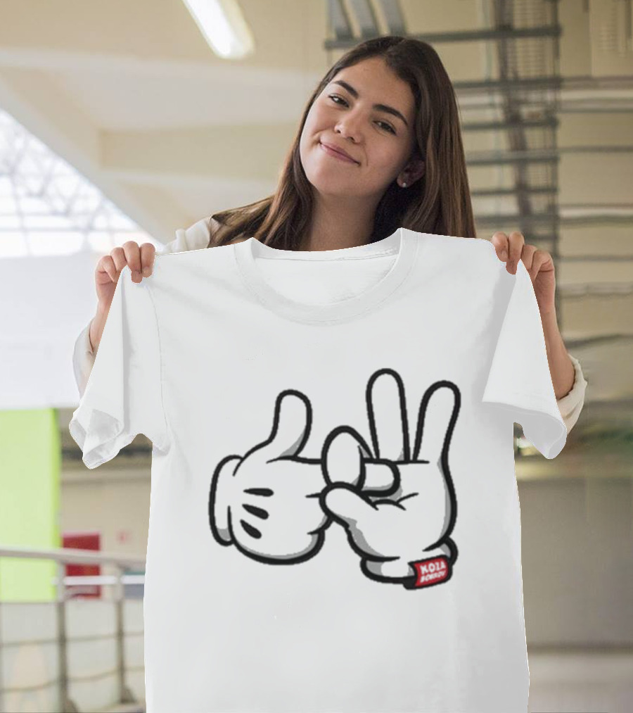 Koza Bobkov Noir Mickey Hand Sign T-Shirt