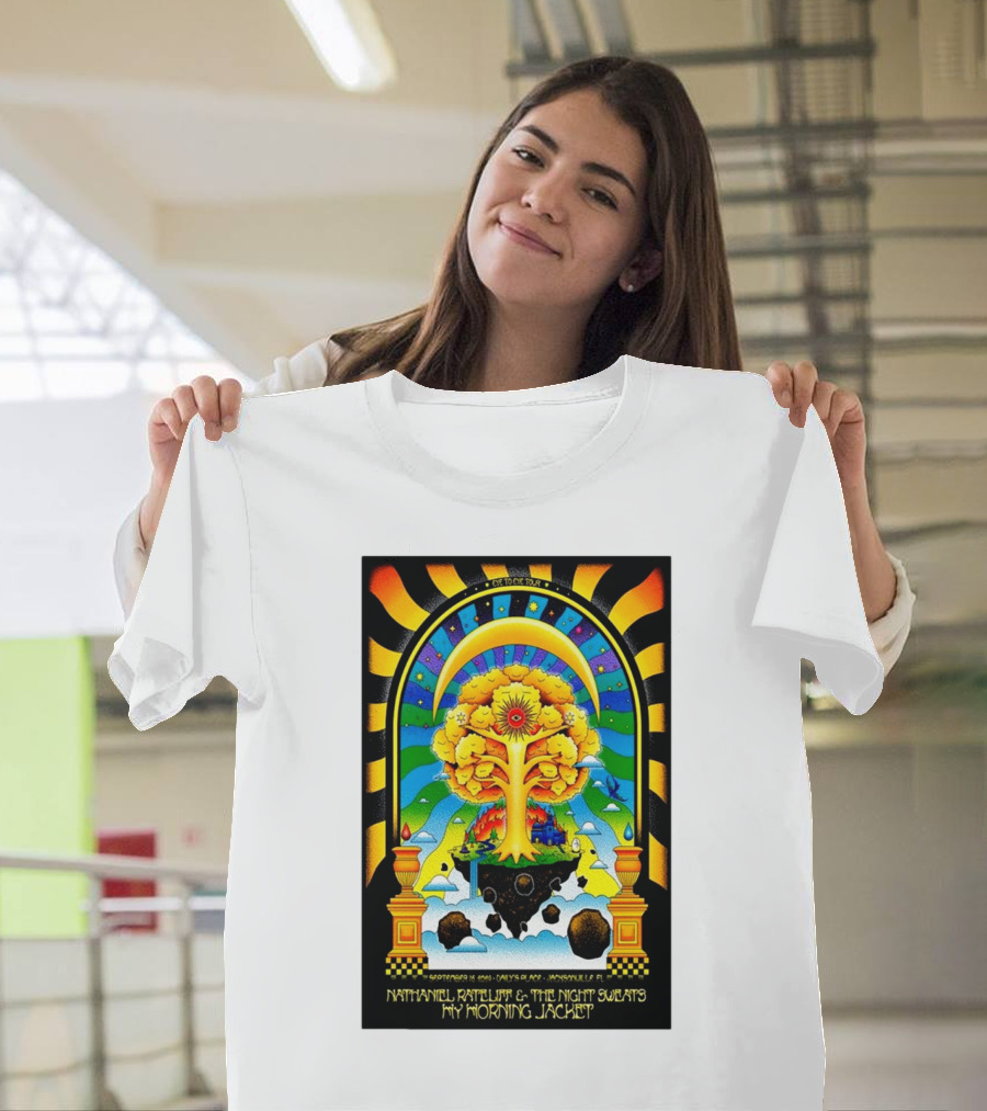 Nathaniel Rateliff and The Night Sweats My Morning Jacket Eye To Eye Tour Jacksonville Sept 16 T-Shirt
