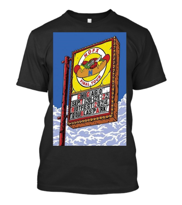 NOFX Final Tour Chicago Riot Fest 2024 Douglas Park September 20-22 T-Shirt