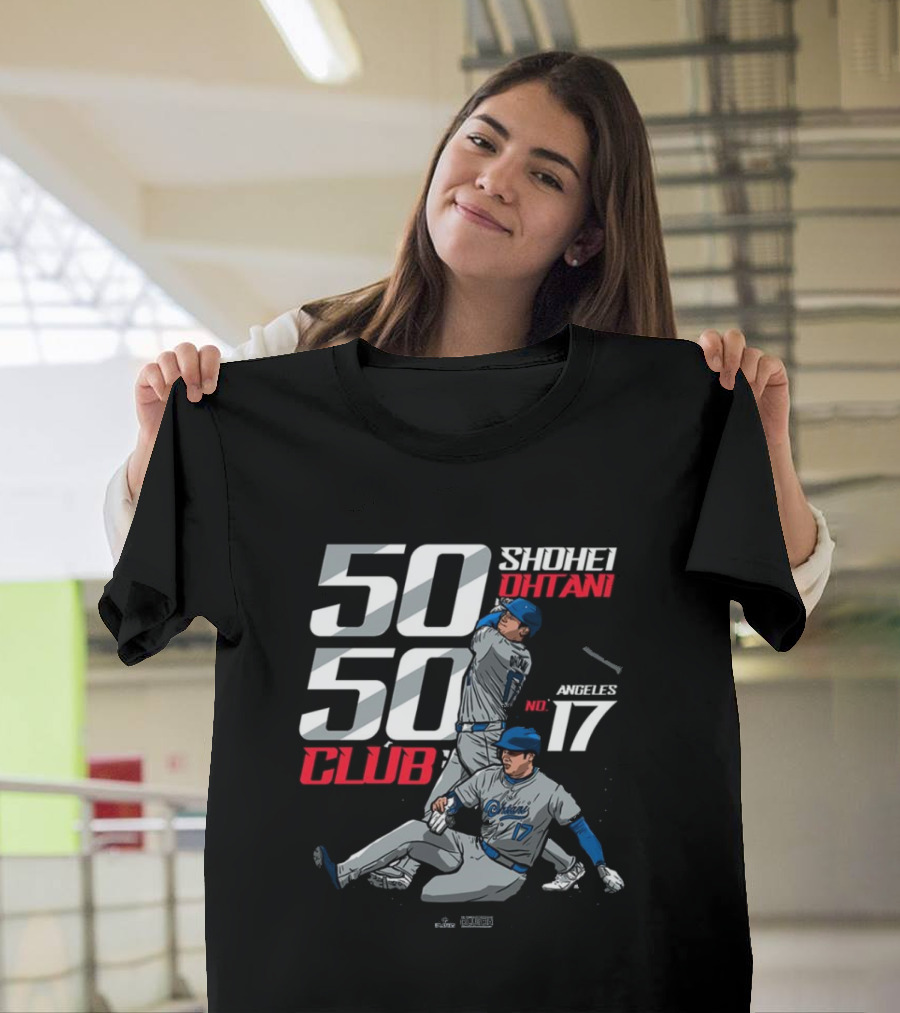 50 50 Club Shohei Ohtani Los Angeles No 17 T-Shirt