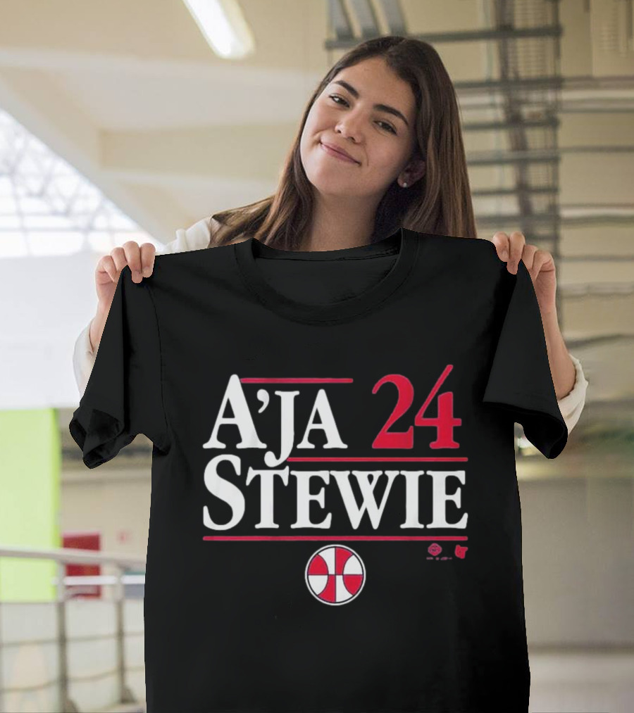 A’ja Stewie 24 Basketball Team Iconic Duo T-Shirt