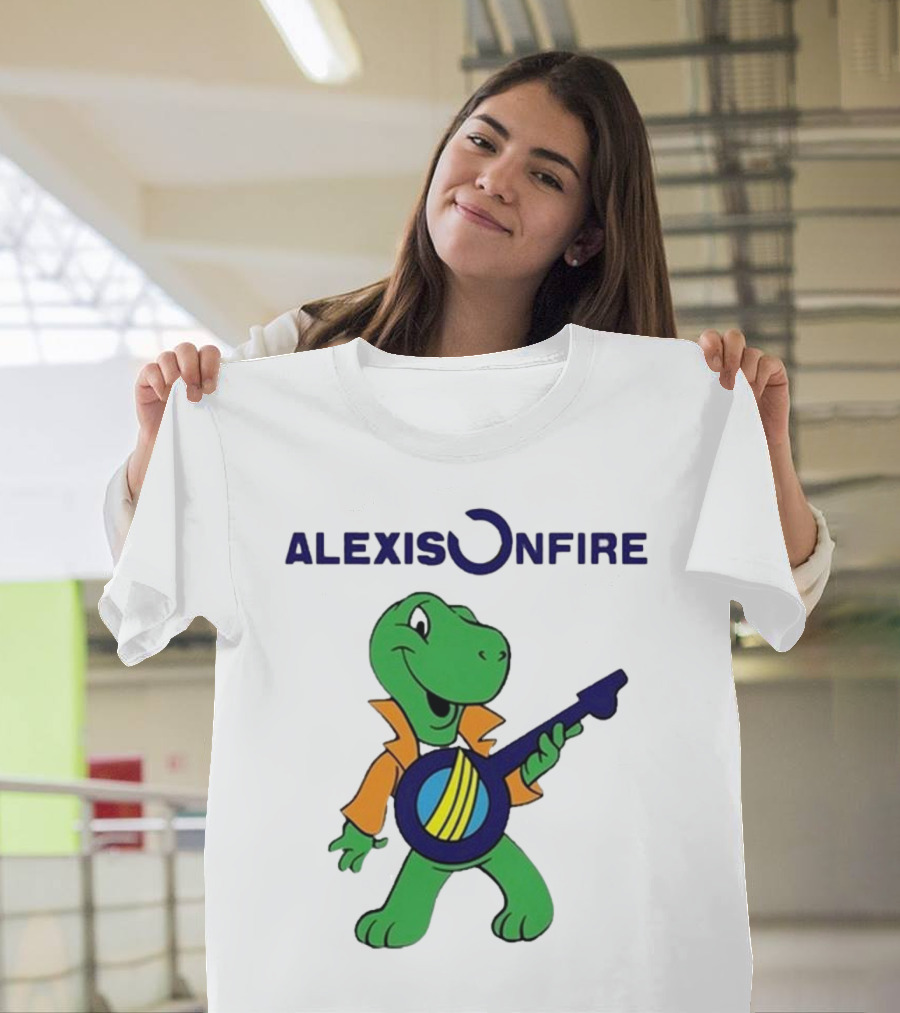 Alexisonfire 2024 Domer Aug Green Character with Banjo T-Shirt