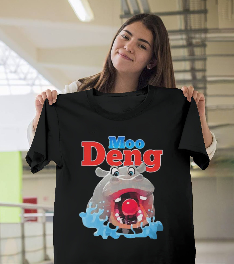 Moo Deng Hungry Hippo Water Splash T-Shirt
