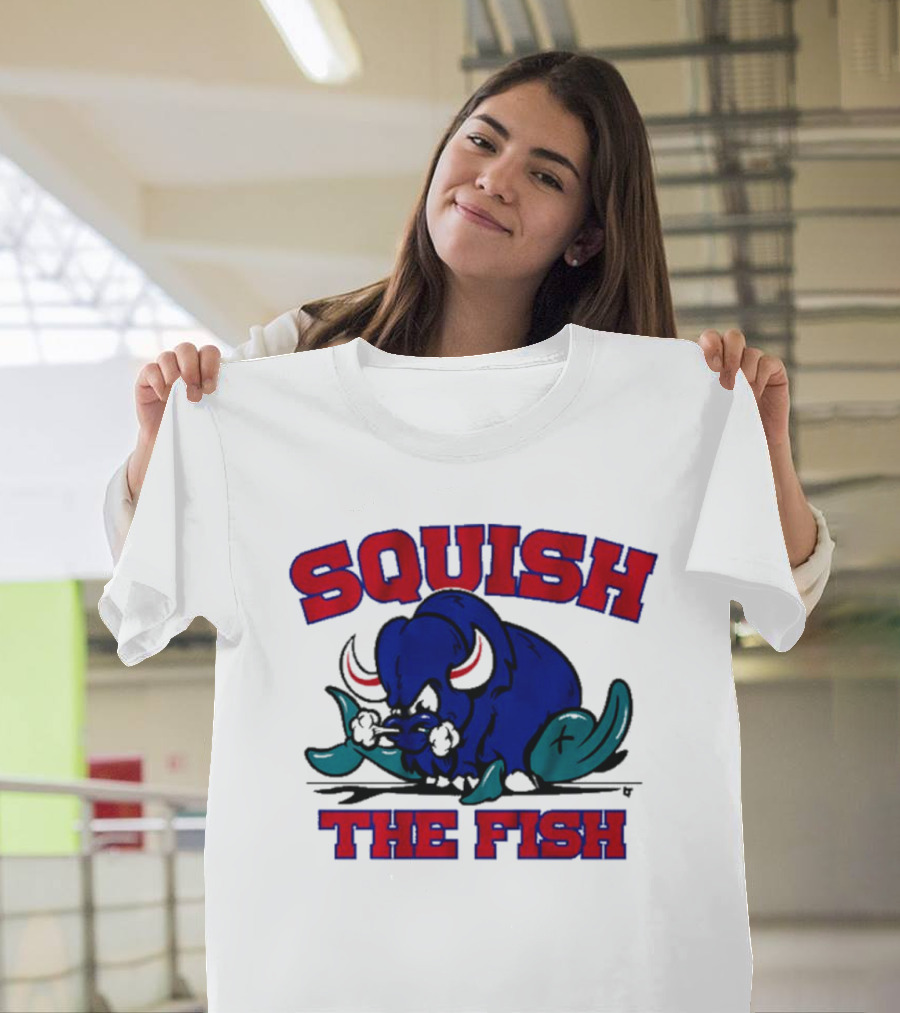 Buffalo Bills NFL Squish The Fish T-Shirt
