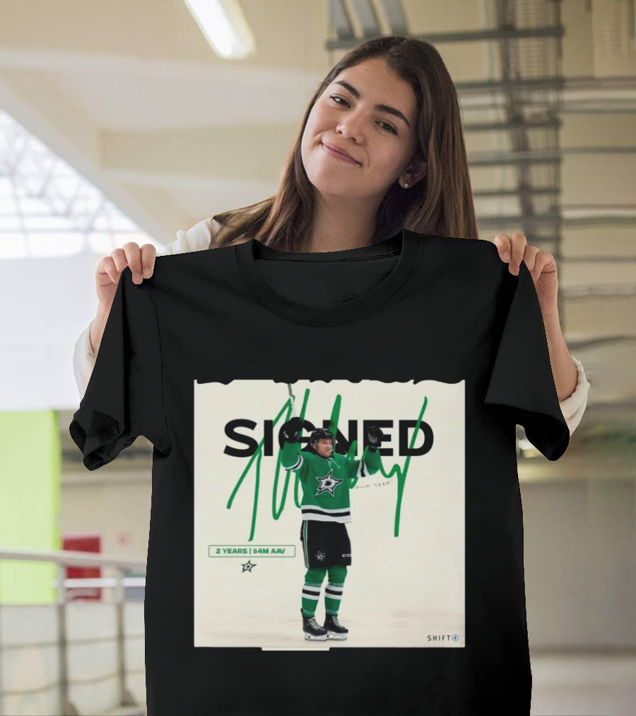 Dallas Stars NHL Thomas Harley Signed 2 Years $4M AAV T-Shirt