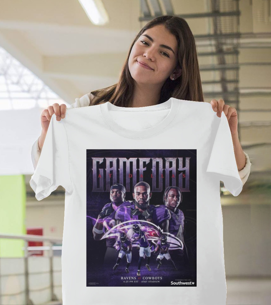 Gameday Ravens at Cowboys Southwest AT&T Stadium 4:25 PM EST T-Shirt