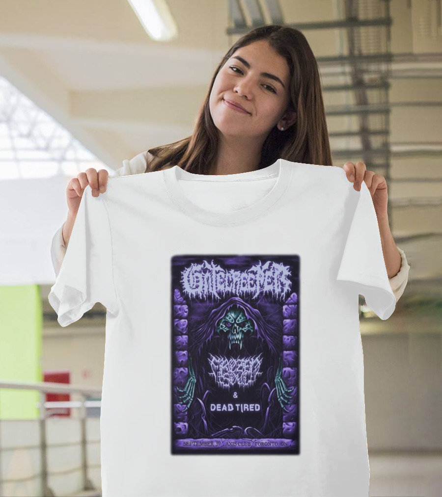 Gatecreeper Frozen Soul Dead Tired September 30 Axis Club Toronto T-Shirt