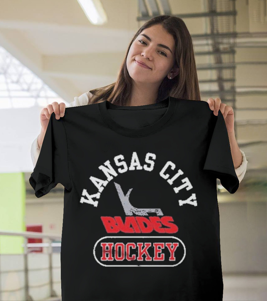 Kansas City Blades Hockey Vintage Team T-Shirt
