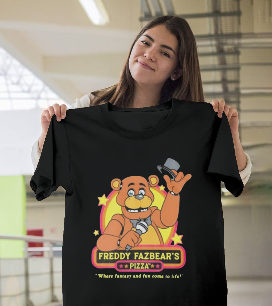 Freddy Fazbear’s Pizza Where Fantasy And Fun Come To Life Five Nights At Freddy’s T-Shirt