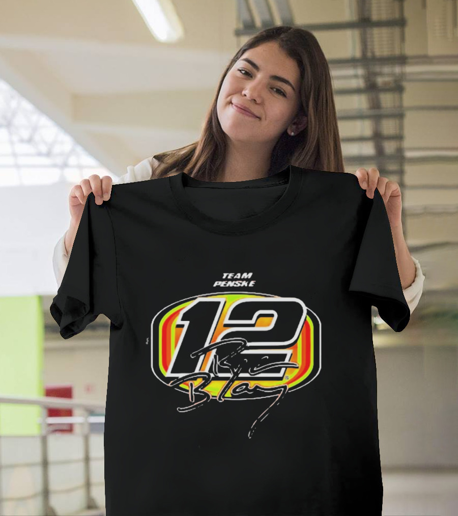 Ryan Blaney Team Penske 12 Menards Signature T-Shirt