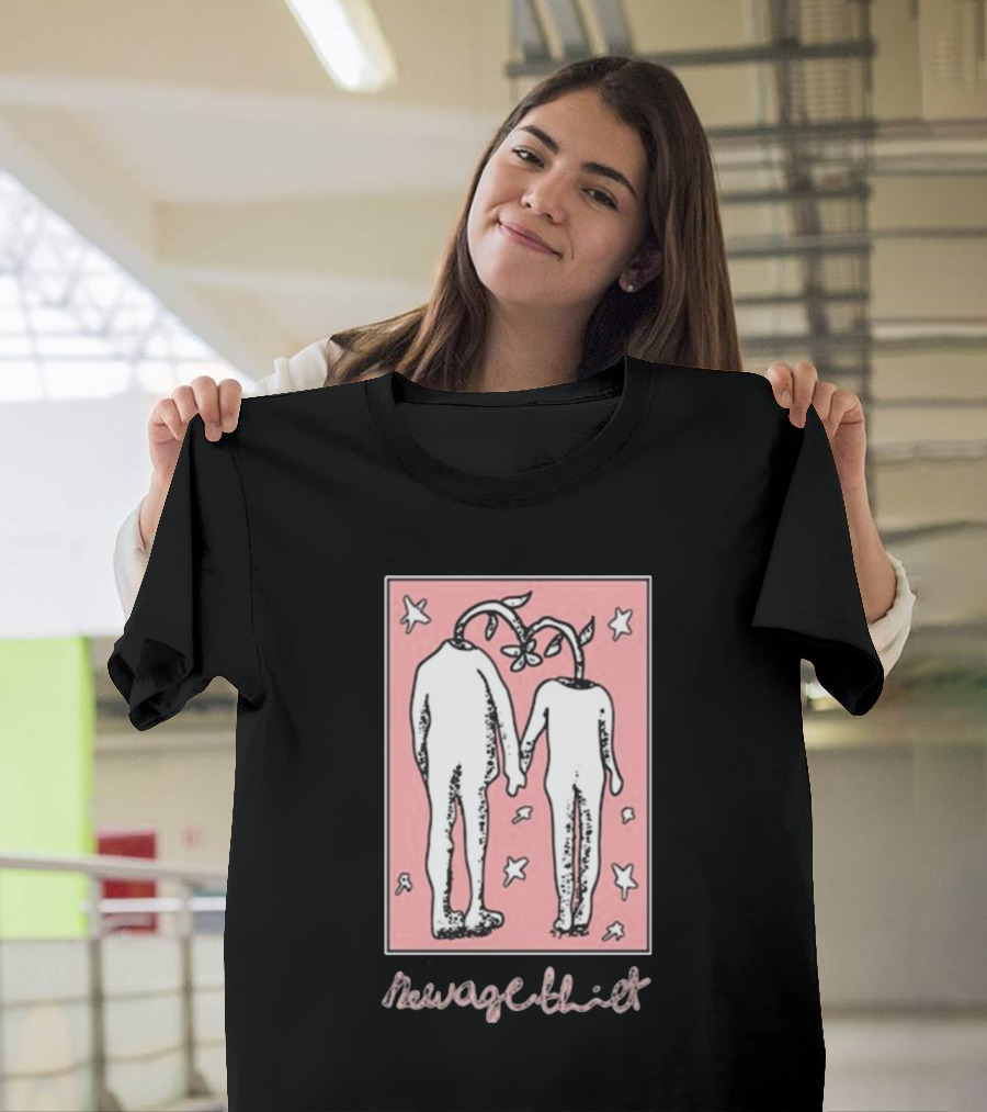Wax Bodega New Age Thief Flower-Head Figures with Stars T-Shirt