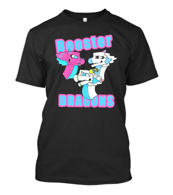 Booster Dragons Colorful Cartoon Characters T-Shirt