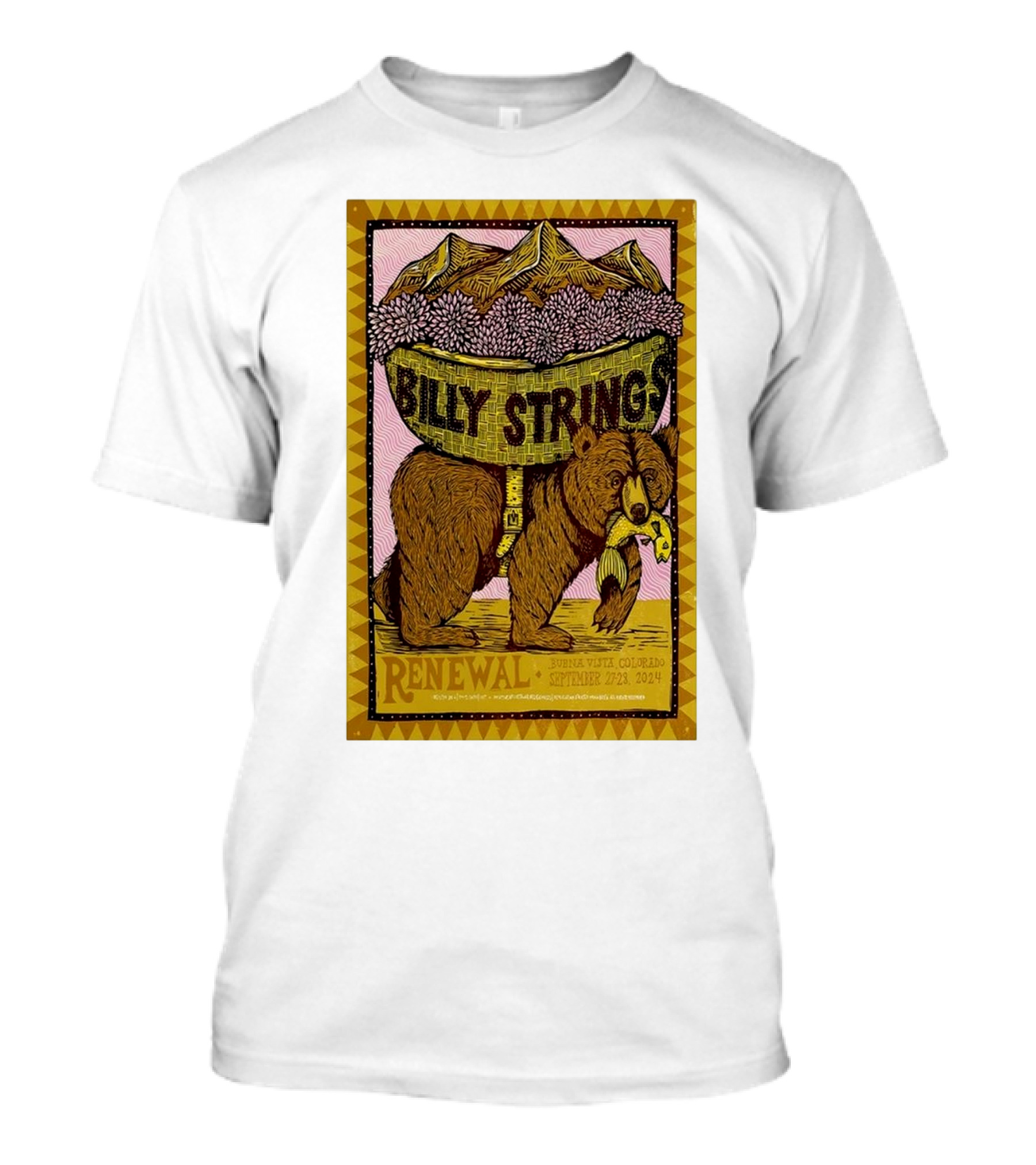 Billy Strings Renewal September 27-28 2024 Buena Vista Colorado Bear T-Shirt