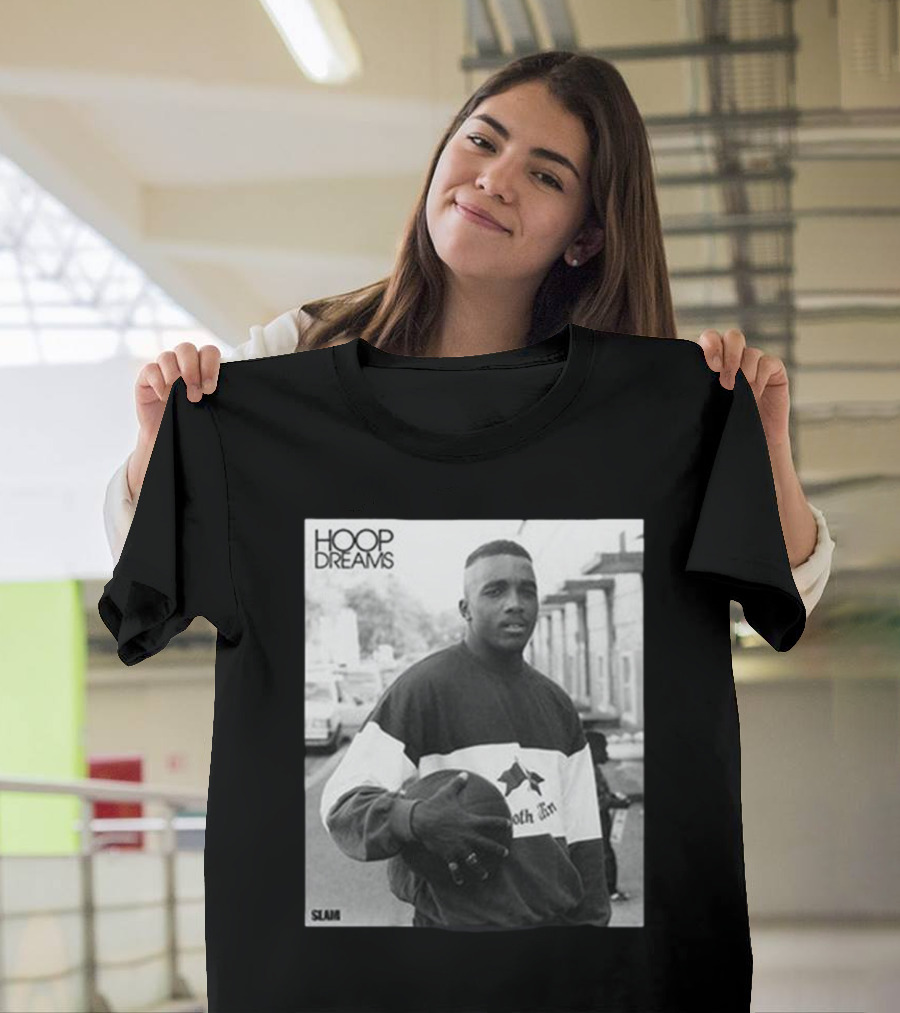 Hoop Dreams William Gates Photo Black And White SLAM T-Shirt