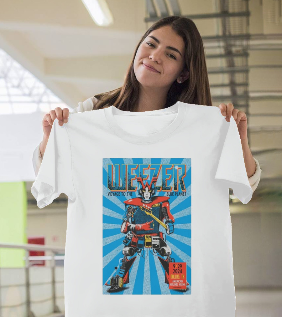Weezer Voyage to the Blue Planet American Airlines Center Dallas TX September 29 T-Shirt