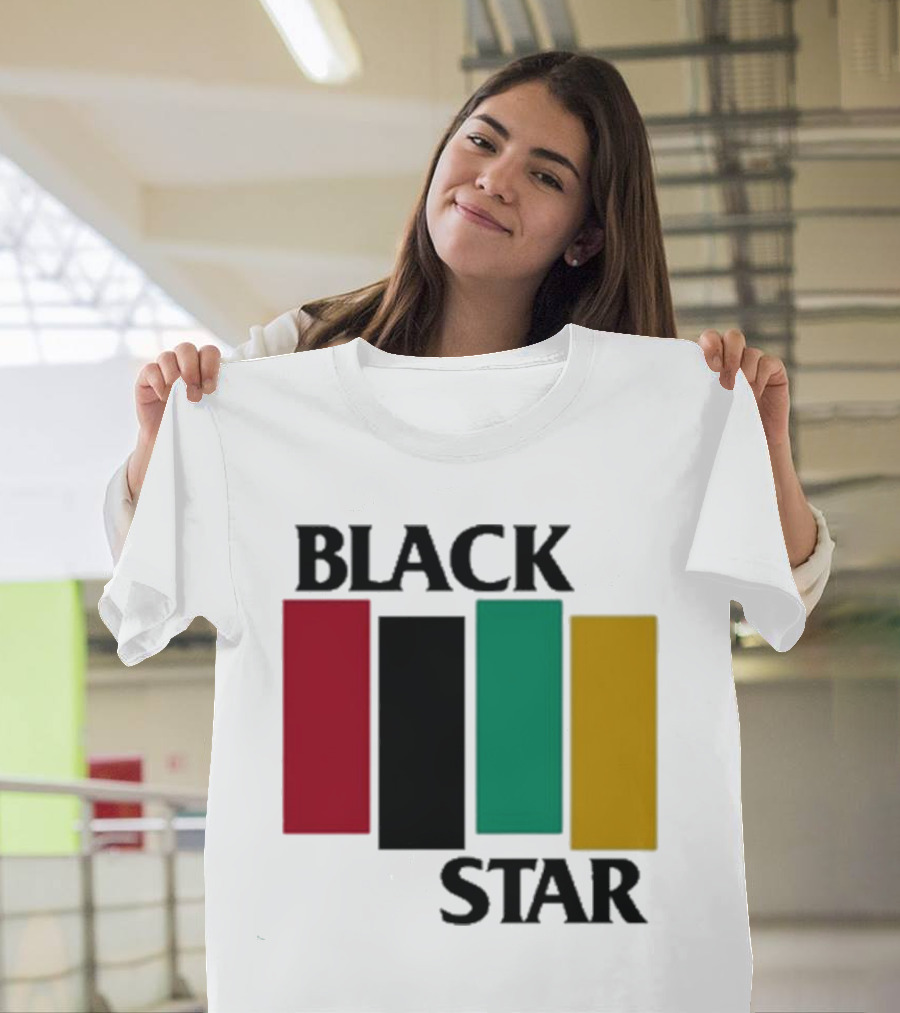 Black Star Red Black Green Yellow Flag T-Shirt