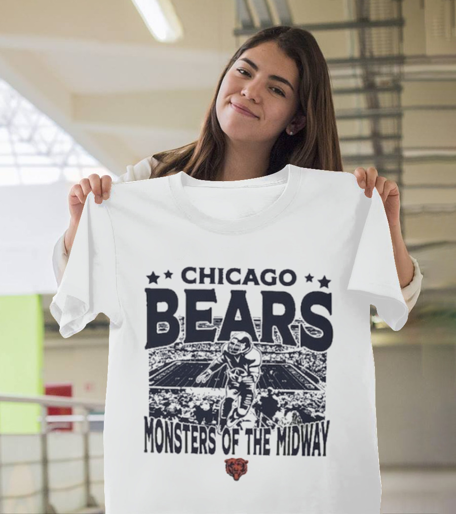 Chicago Bears Monsters of the Midway Vintage Stadium T-Shirt
