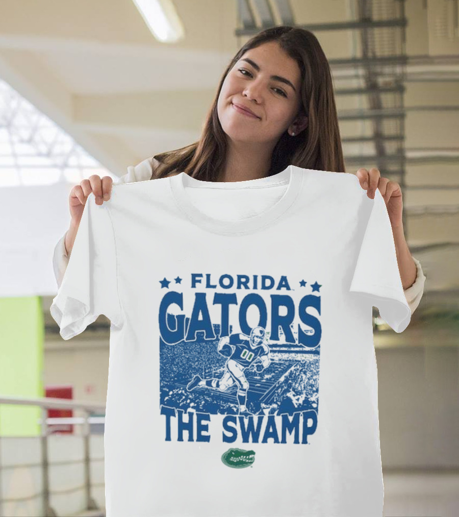 Florida Gators The Swamp Vintage Stadium Football Player Gameday T-Shirt