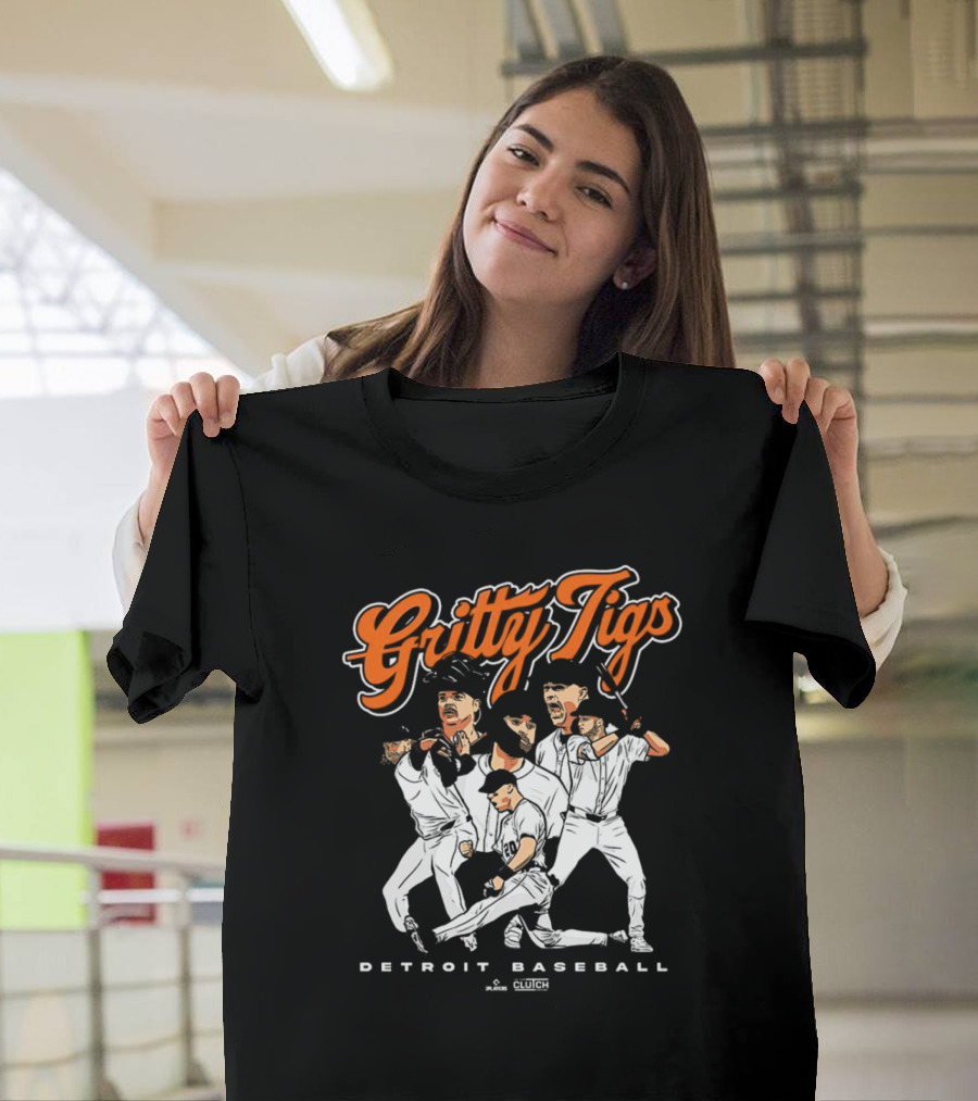 Gritty Tigs Detroit Baseball MLB 2024 Painting T-Shirt