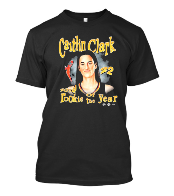 Caitlin Clark 22 Indiana Fever WNBA 2024 Rookie Of The Year T-Shirt
