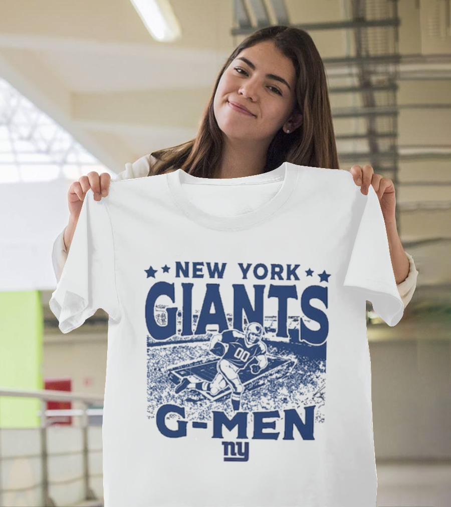 New York Giants Gameday G-Men Vintage Stadium Football T-Shirt