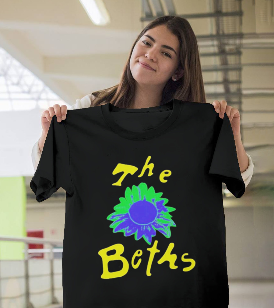 The Beths Bright Blue Green Flower T-Shirt