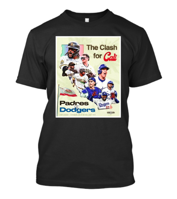 The Clash For Cali Padres Vs Dodgers National League Division Series T-Shirt