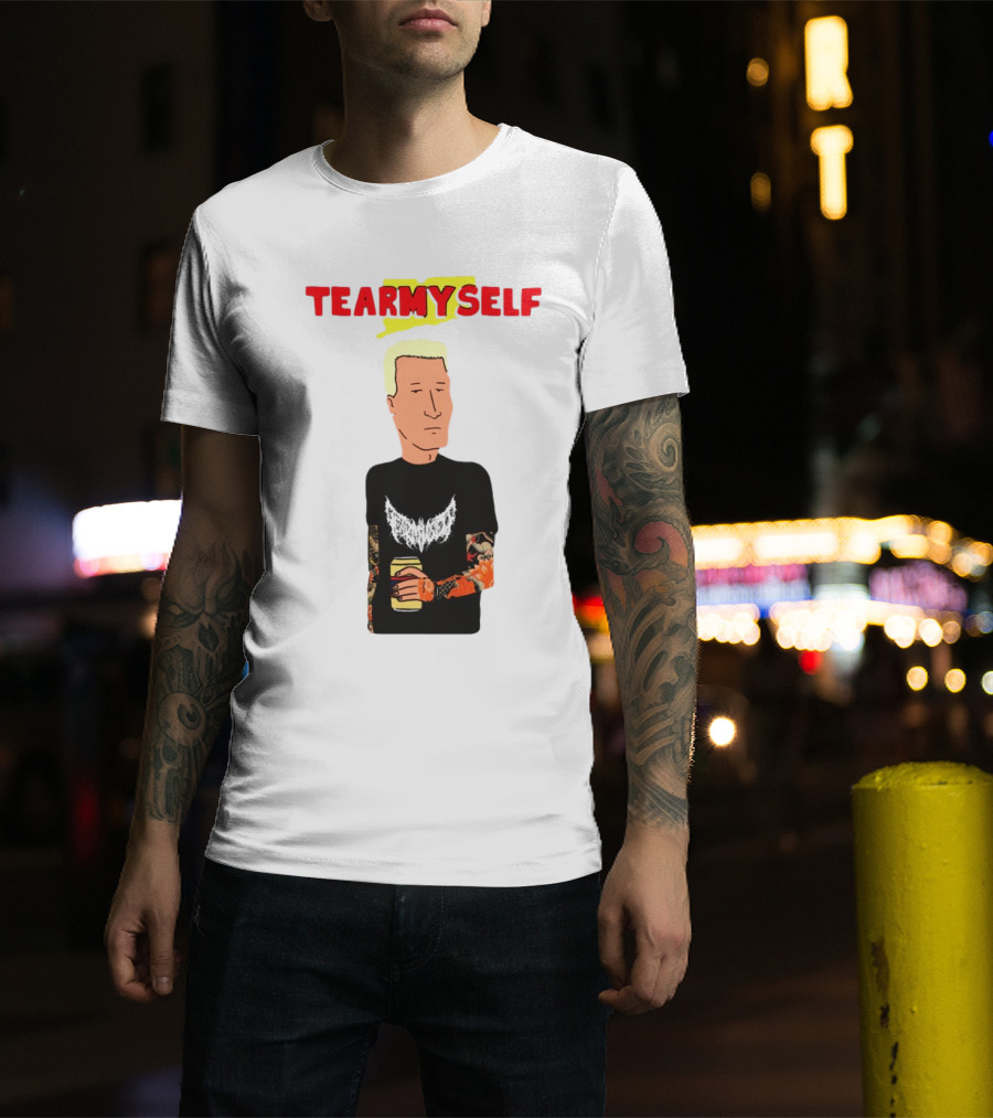 TEAR Myself Boomhauer Rick And Morty Crossover T-Shirt