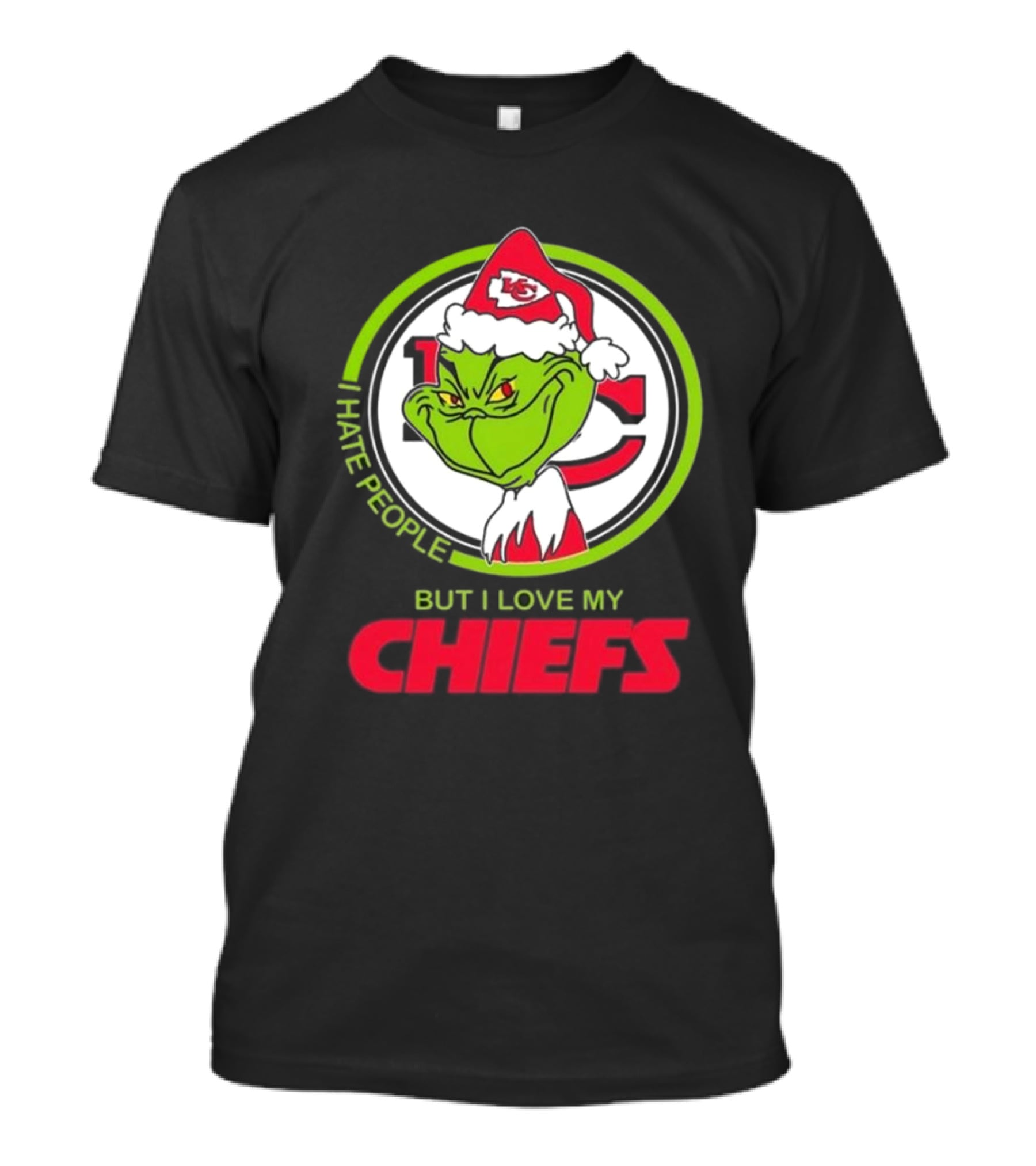 The Grinch I Hate People But I Love My Chiefs Kansas City T-Shirt